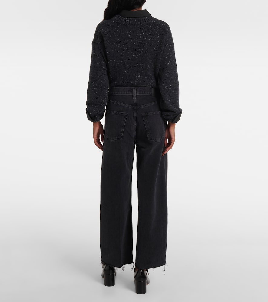 Ayla cropped wide-leg jeans