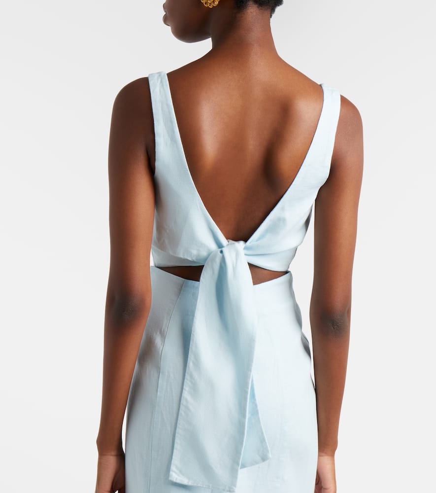 Linen maxi dress