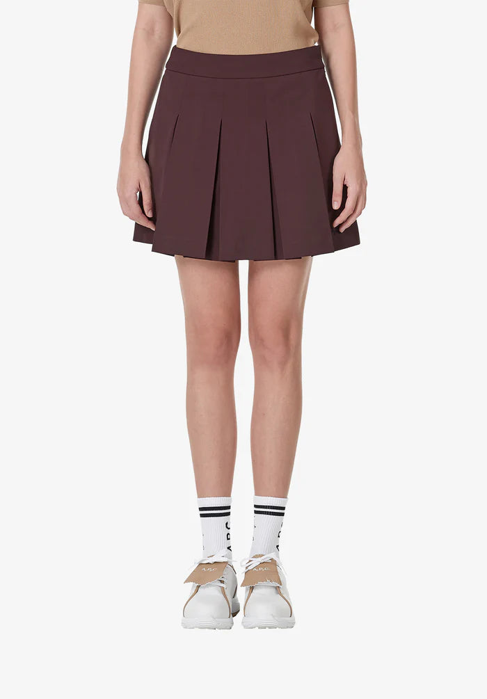 A. P.C. Pleated skirt 34 GAC - Burgundy