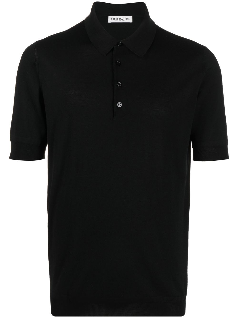 Merino-wool polo shirt - Blue
