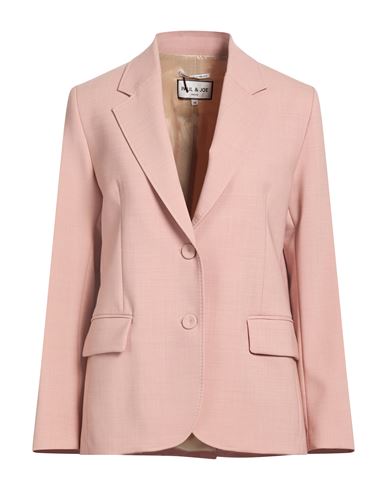 Woman Blazer Pink Size 2 Virgin Wool, Elastane