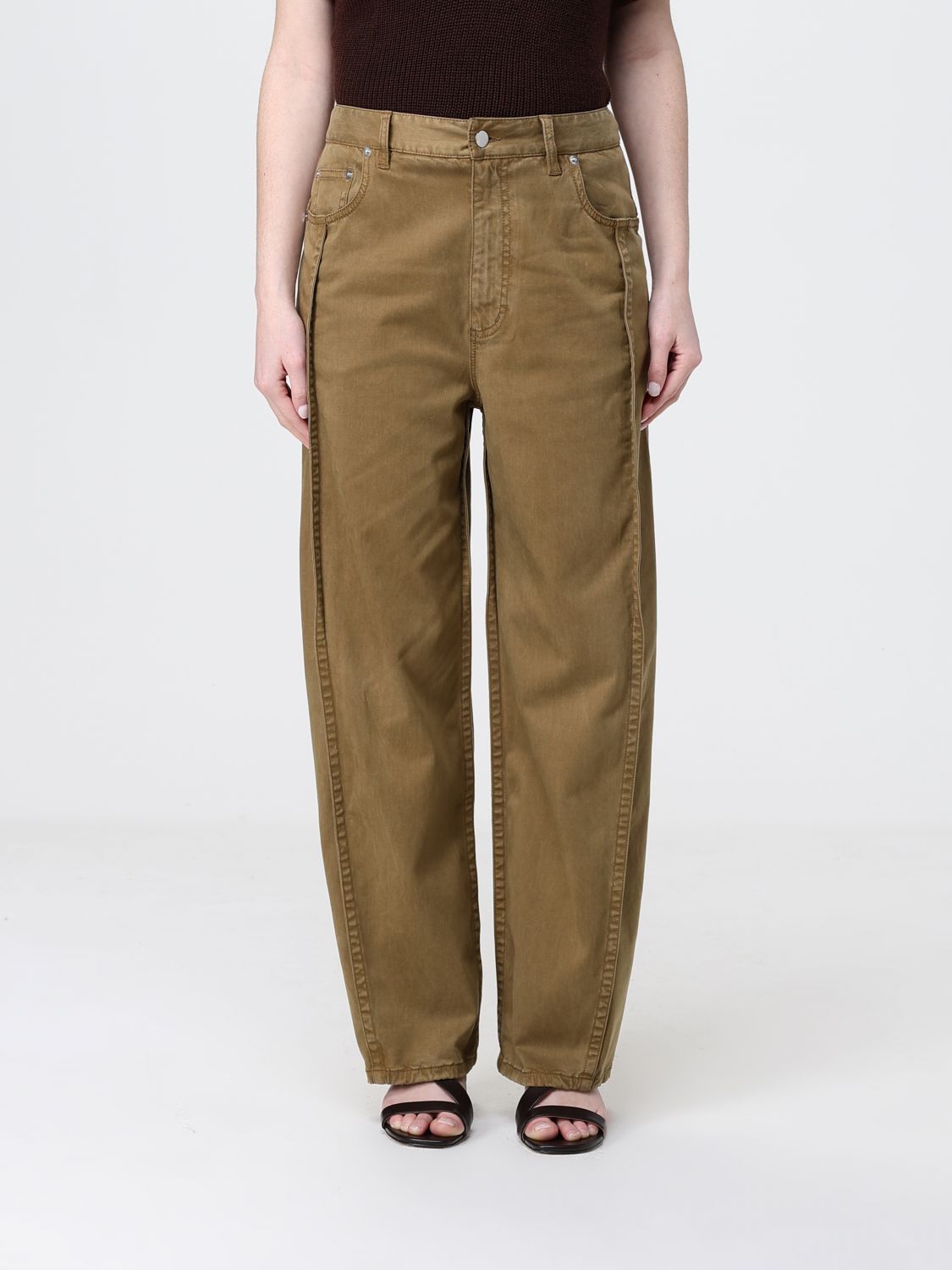 Pants Woman color Brown