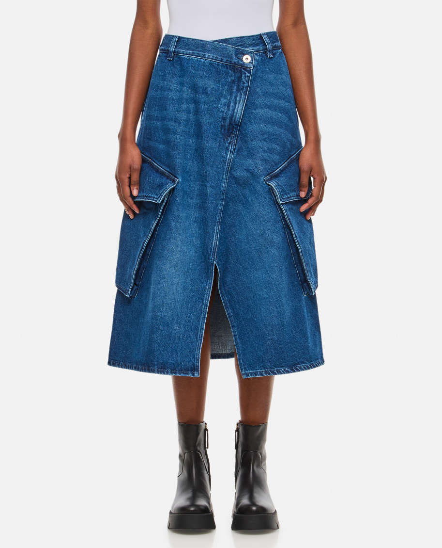 Cargo Pocket Midi Skirt