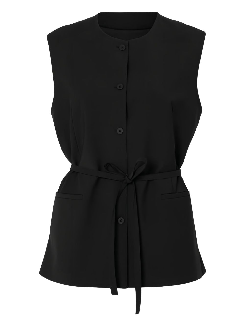 Sleeveless blouse - Black