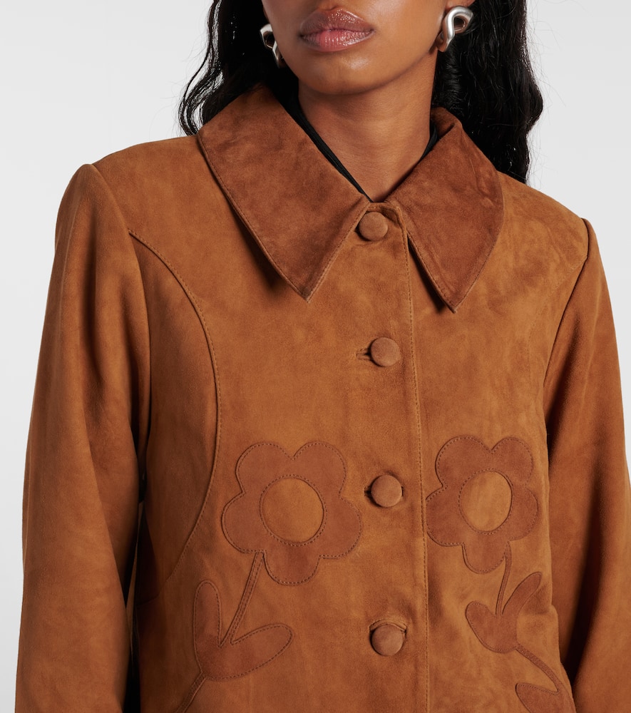 Dionne appliqué suede jacket