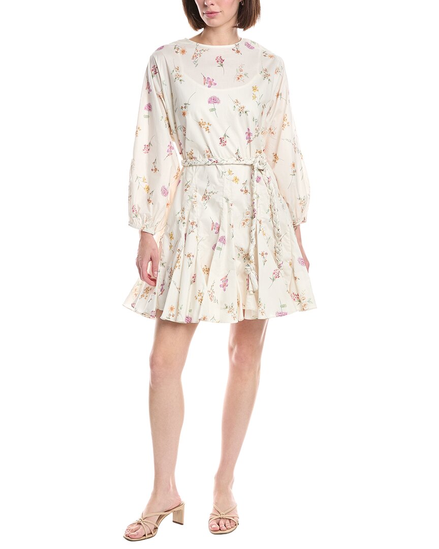 Floral Print Ruffled Mini Dress