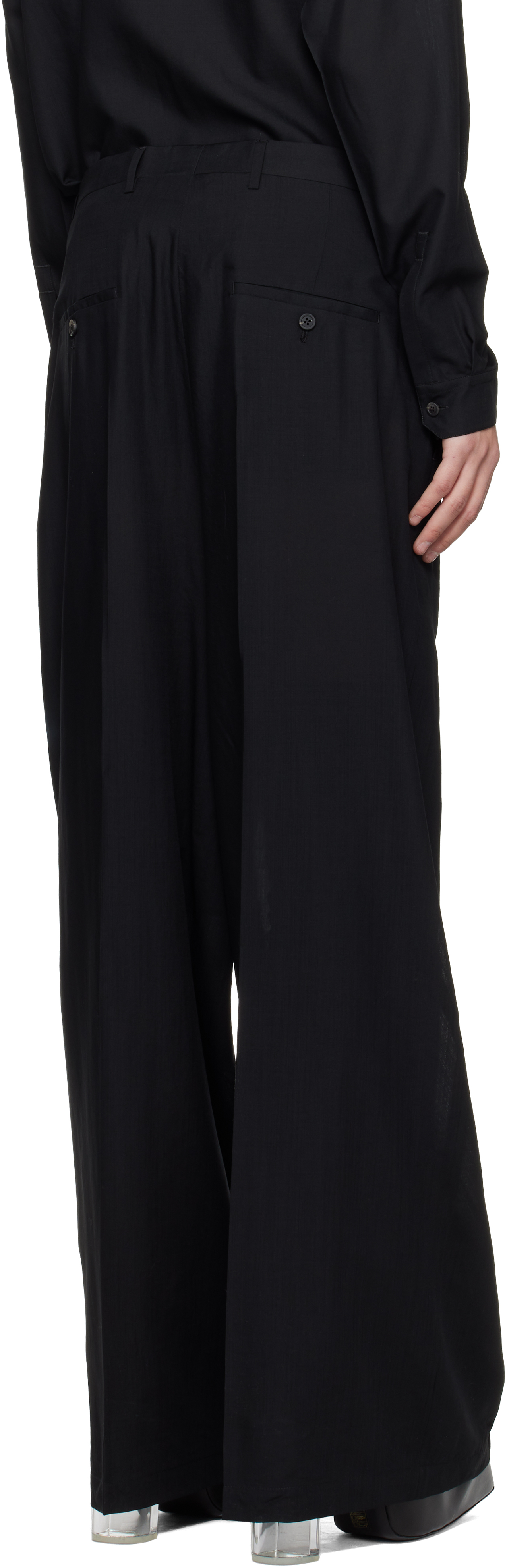 Black Temple Tailored Firbanks Trousers