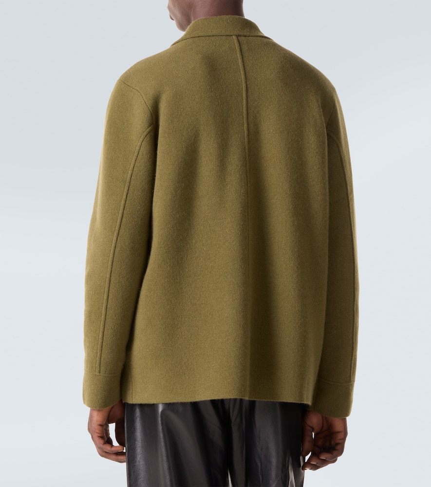 Wool and cashmere overshirt