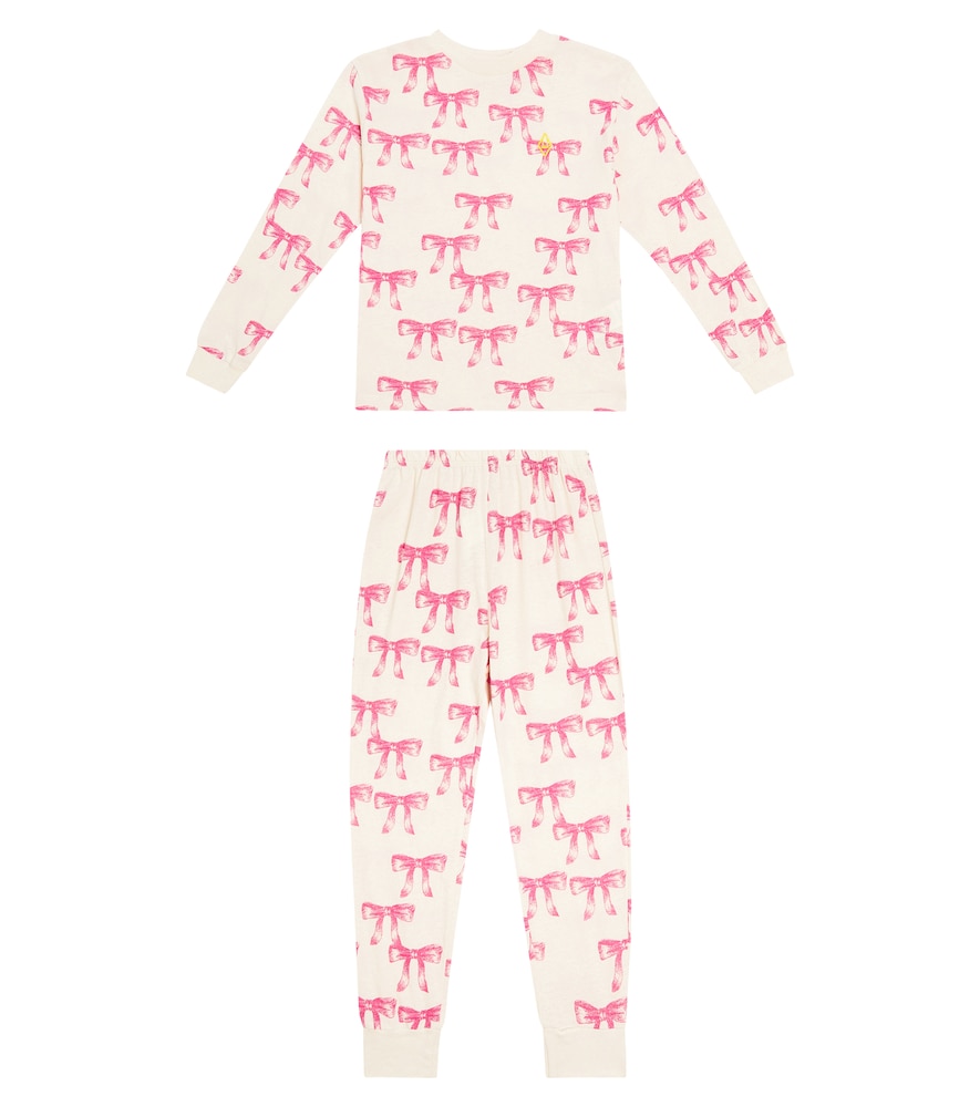 Llama printed cotton jersey pajamas