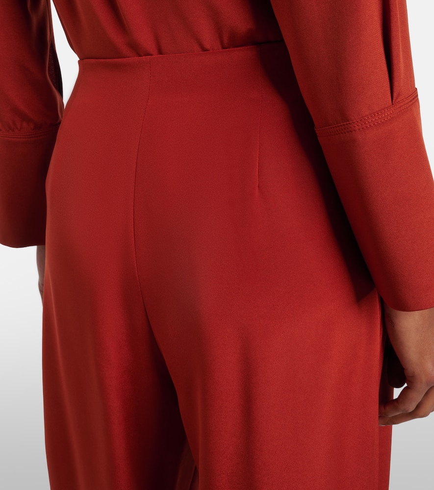 Palude silk-blend crêpe wide-leg pants