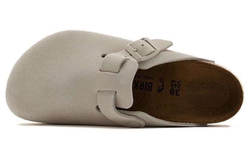 Boston Suede Leather Sandals 'Antique White'