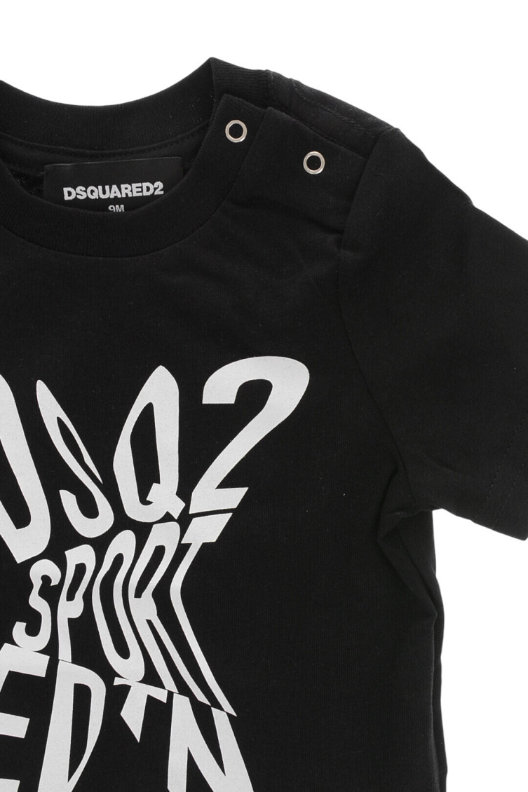 Babies Black Graphic T-Shirt