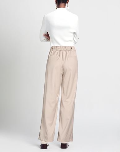 Woman Pants Beige Size S Polyester, Viscose, Elastane