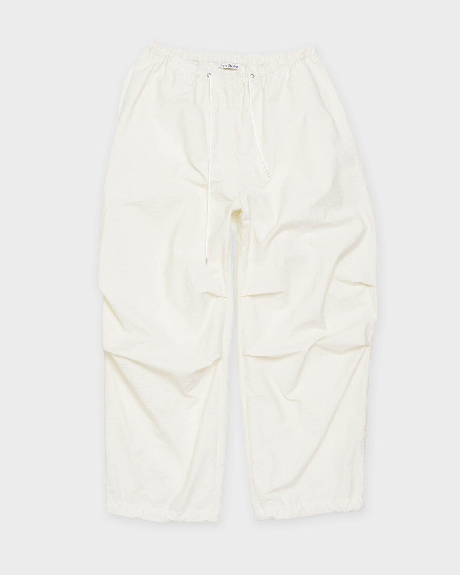 Acne Studios Trousers Relaxed Fit Drawstring White