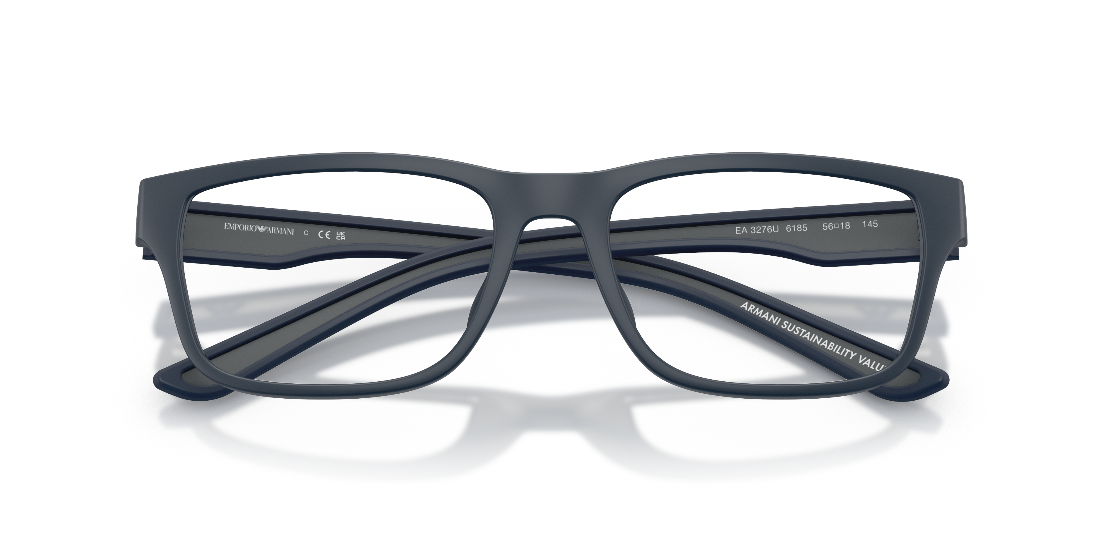Emporio Armani Man Emporio Armani EA3276U 6185 Optical frames Injected Blue Transparent Pillow Norma