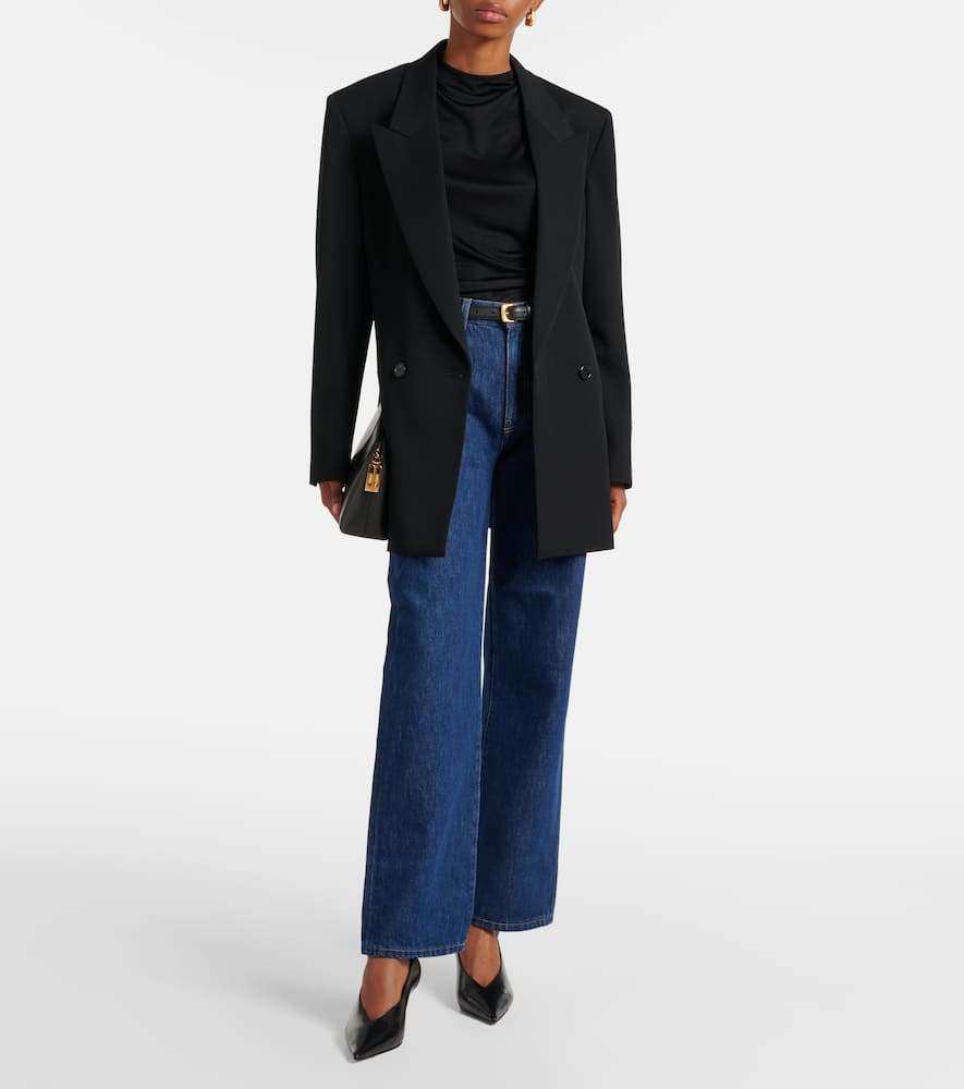 Linn high-rise wide-leg pants
