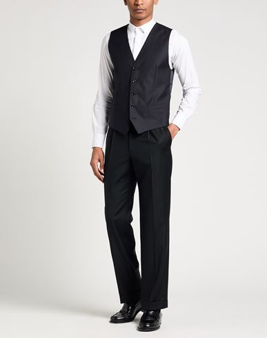 Man Tailored Vest Midnight blue Size 38 Virgin Wool, Elastane