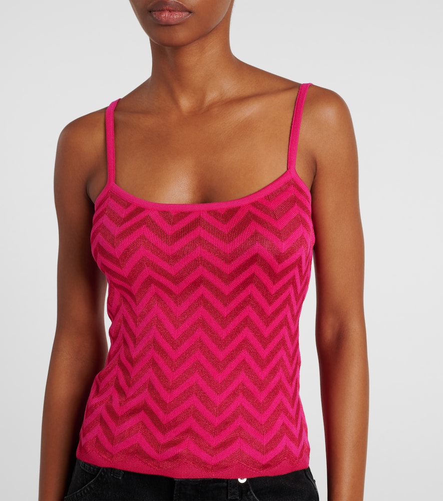 Missoni Zig Zag cotton-blend tank top