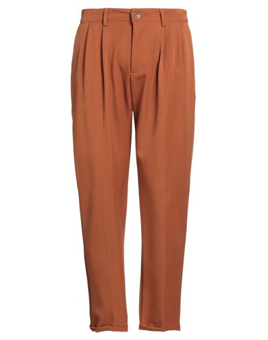 Man Pants Brown Size 28 Polyester, Viscose, Elastane