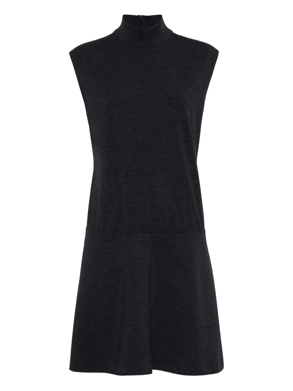 Monili-chain detail mini dress - Grey