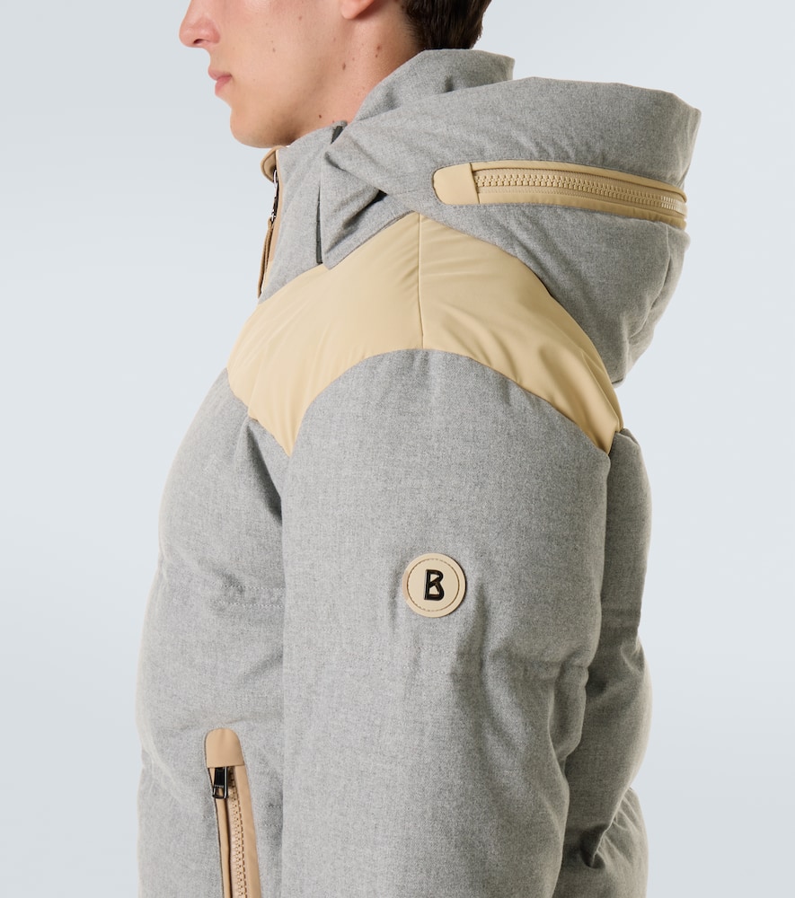 Wali hooded down ski jacket