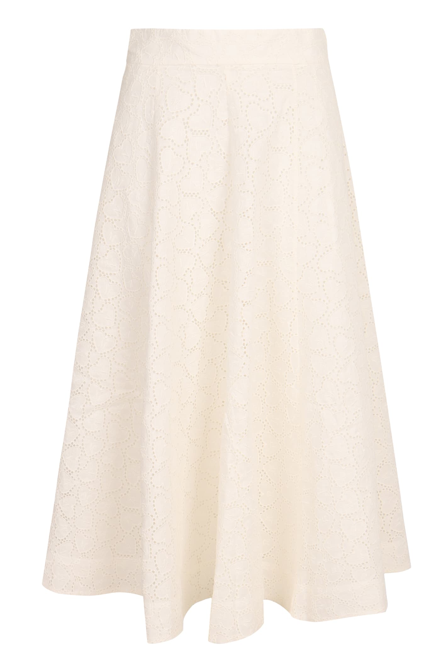 Crush Cotton Midi Skirt