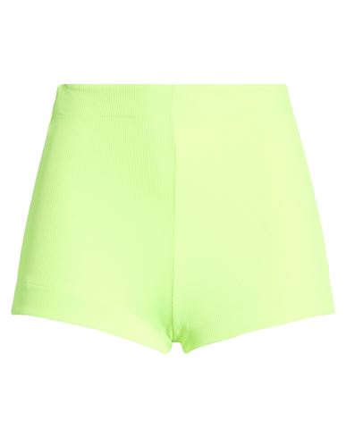 Woman Shorts & Bermuda Shorts Lime green Size M Polyester, Elastane
