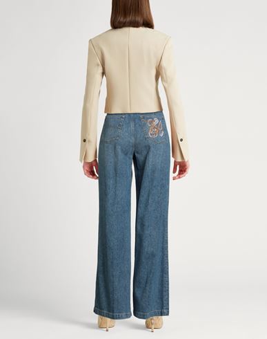 Woman Jeans Blue Size 31 Cotton, Lyocell, Hemp