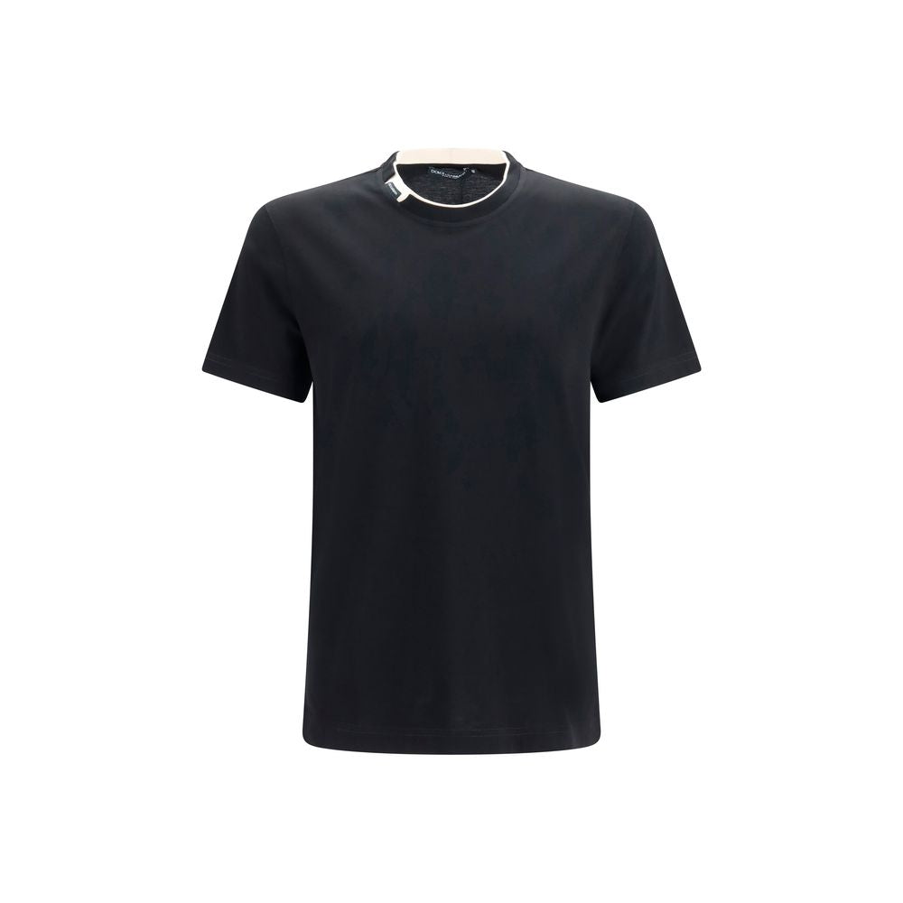 Crew Neck Cotton T-Shirt — Black