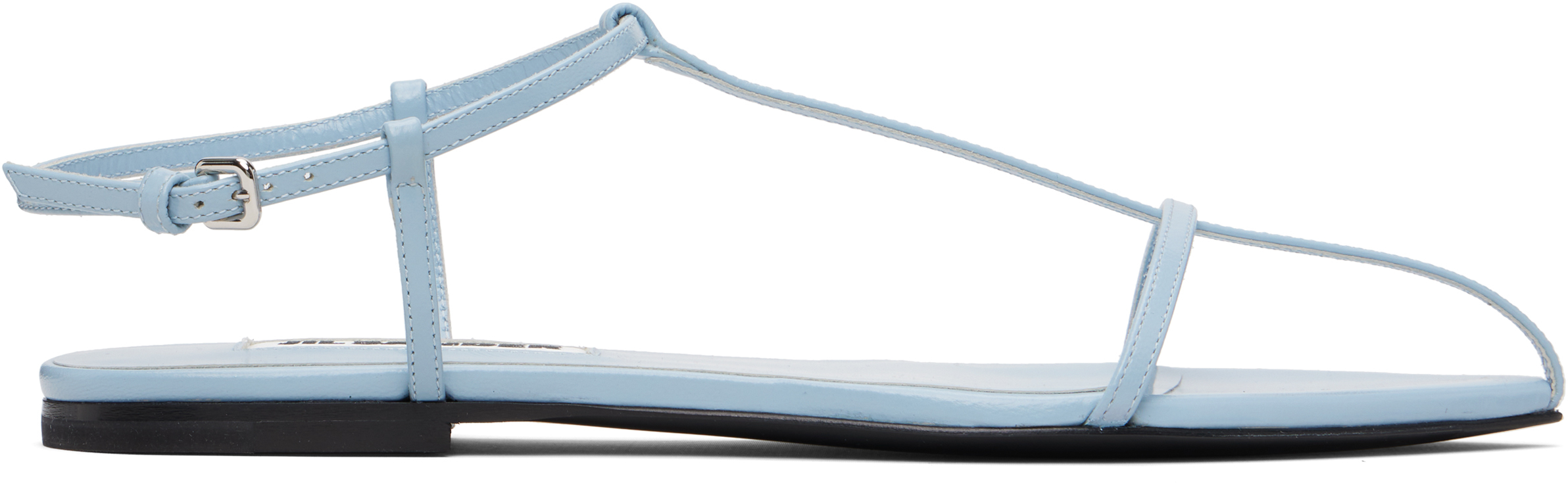 Blue Cage Flat Sandals