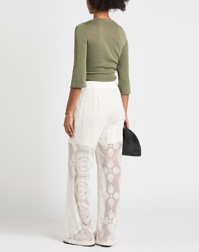 Marsēm Woman Pants Ivory Size 6 Cotton