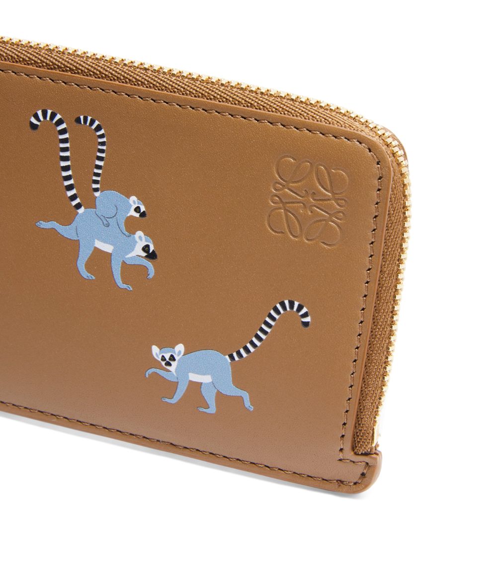 X Suna Fujita Lemur Zipped Card Holder