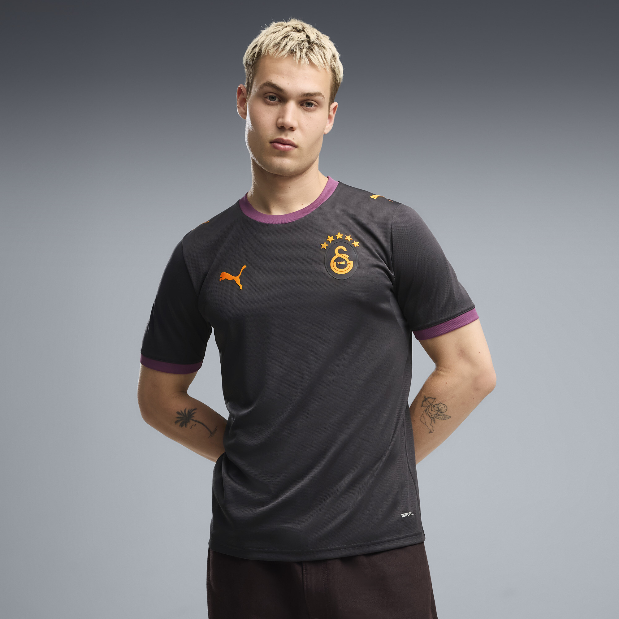 PUMA Galatasaray S.K. Away Men's Soccer Jersey in Grey
