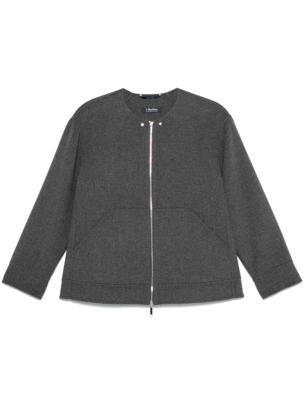 Zip-fastening wool jacket - Grey