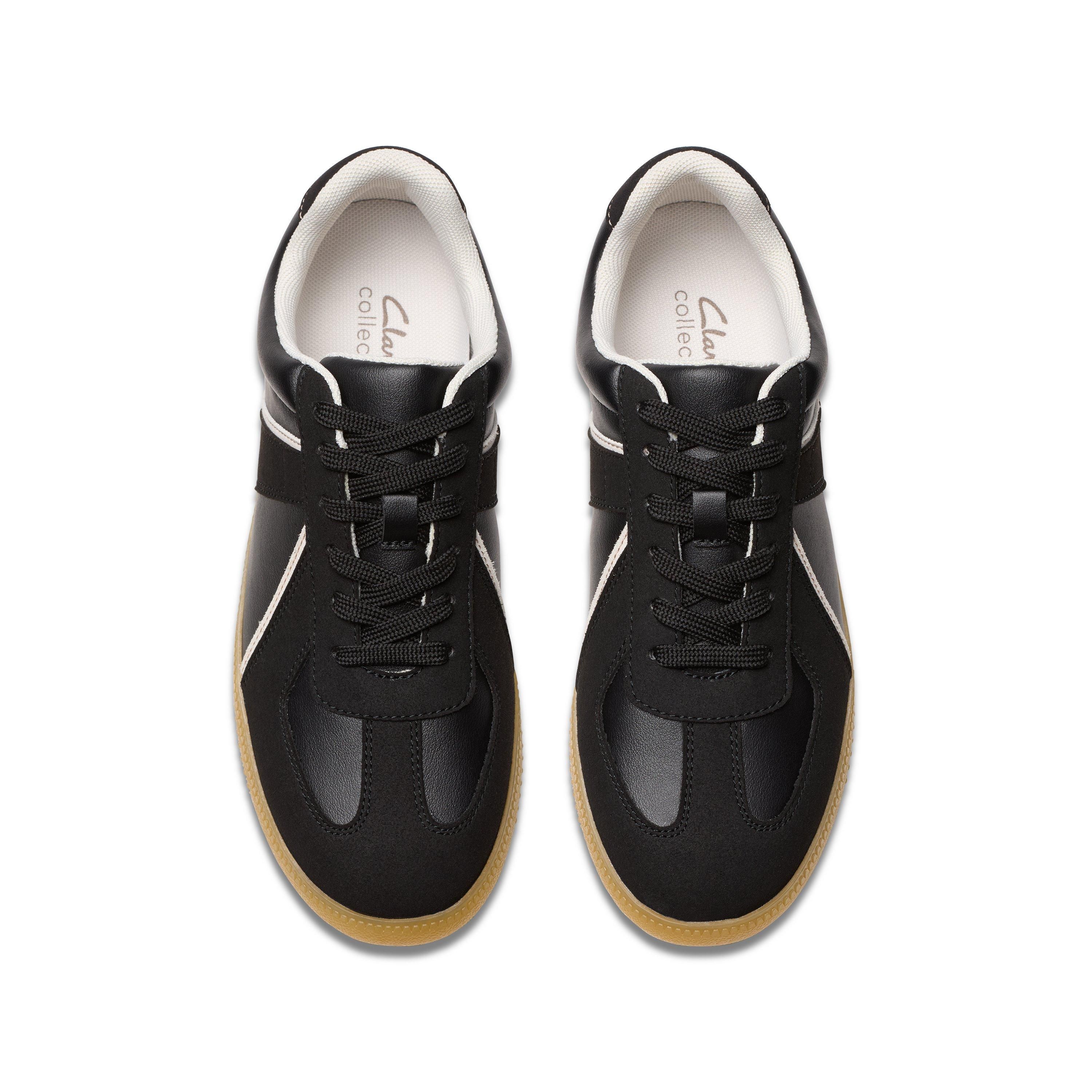 Clarks Nykole Step Black Trainer