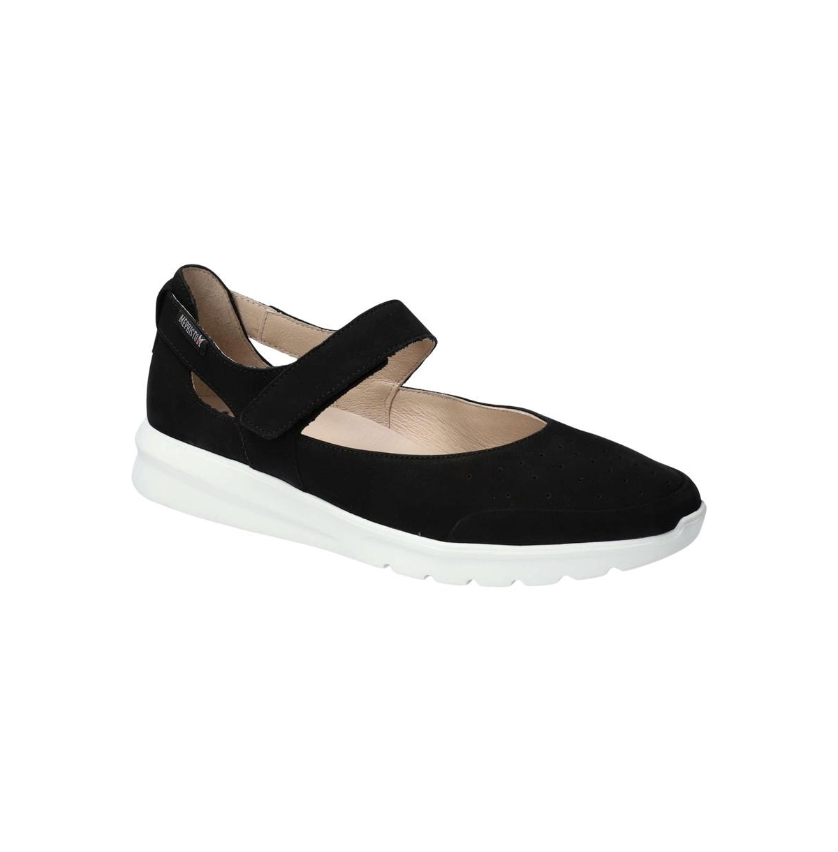 Women's Marsia Leather Mary Jane Flat - Black/white