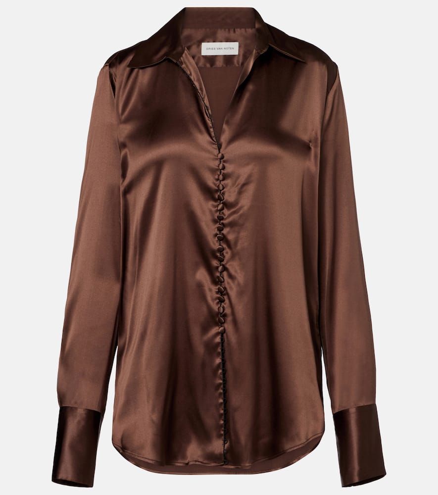Silk-blend shirt