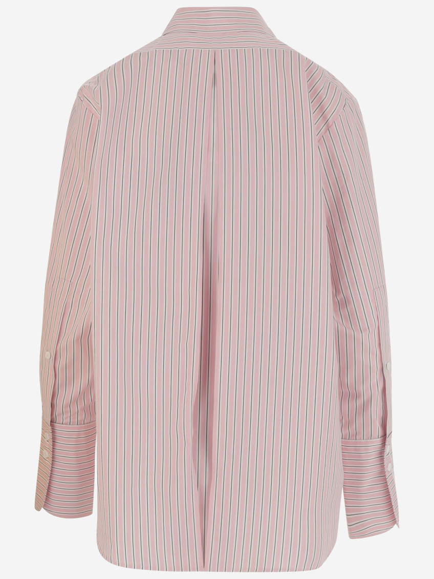 Cotton Shirt With Striped Pattern