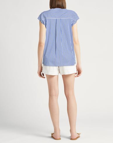 Woman Shirt Blue Size 10 Cotton, Polyamide, Elastane
