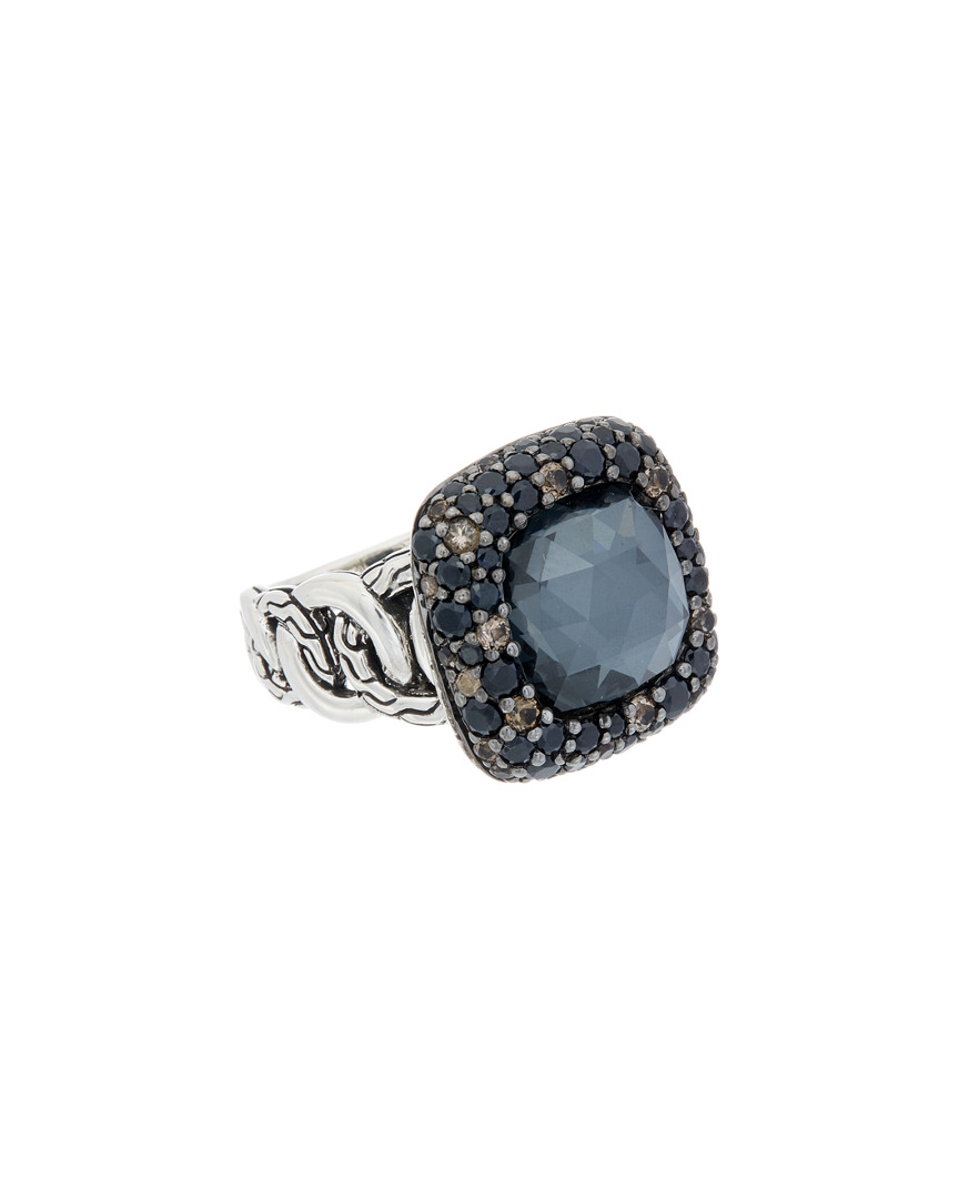Classic Chain Silver Gemstone & Doublet Ring