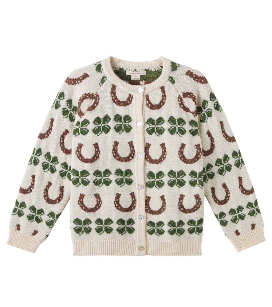 Konges Sløjd Belou intarsia wool-blend cardigan
