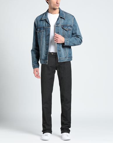 Man Pants Charcoal Size 28 Cotton, Elastic fibres