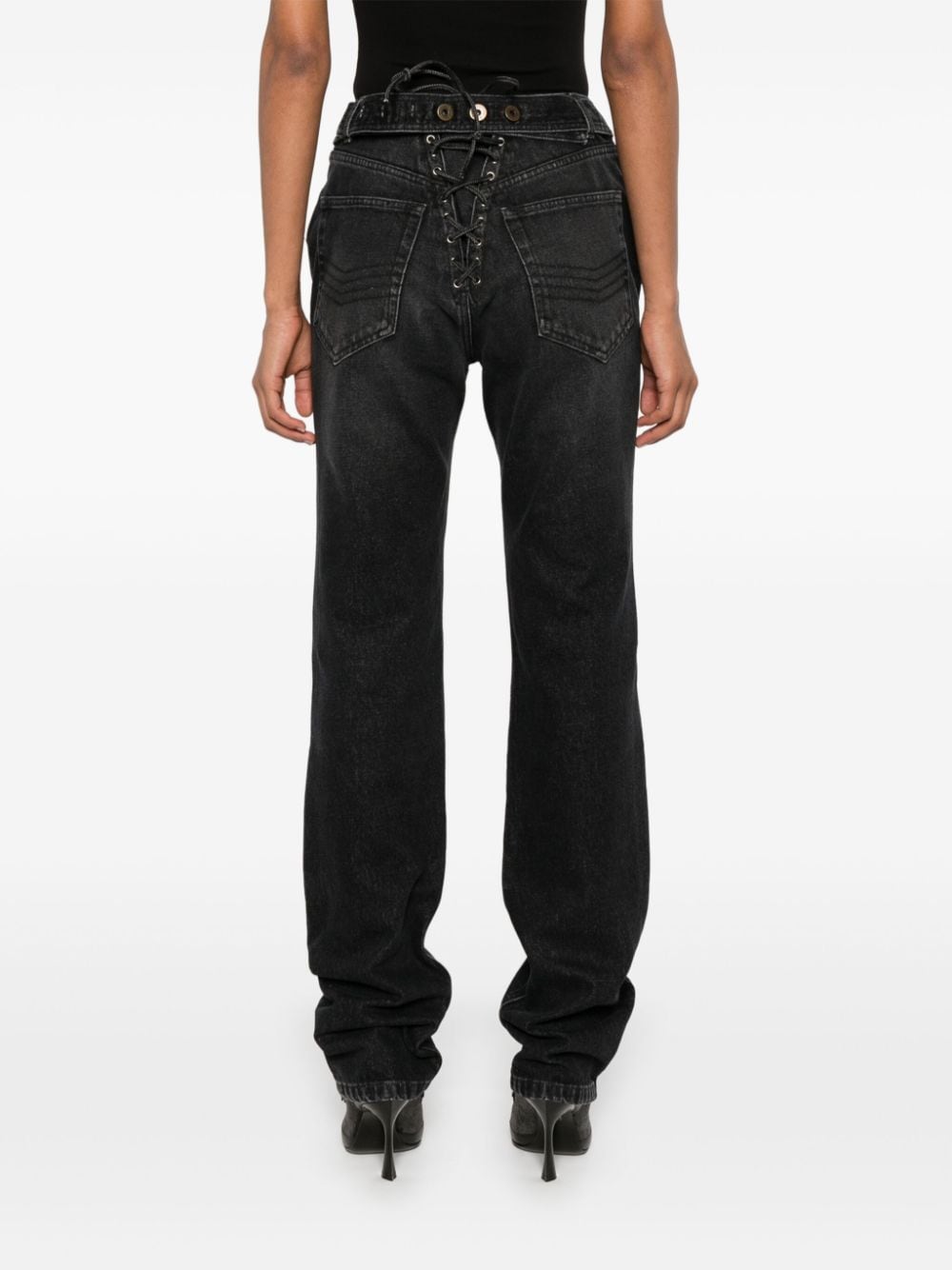 Lacing Knee Bonded Jeans