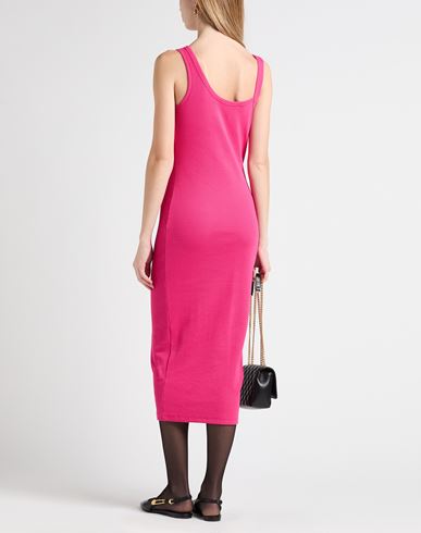 Woman Midi dress Fuchsia Size 4 Cotton, Elastane