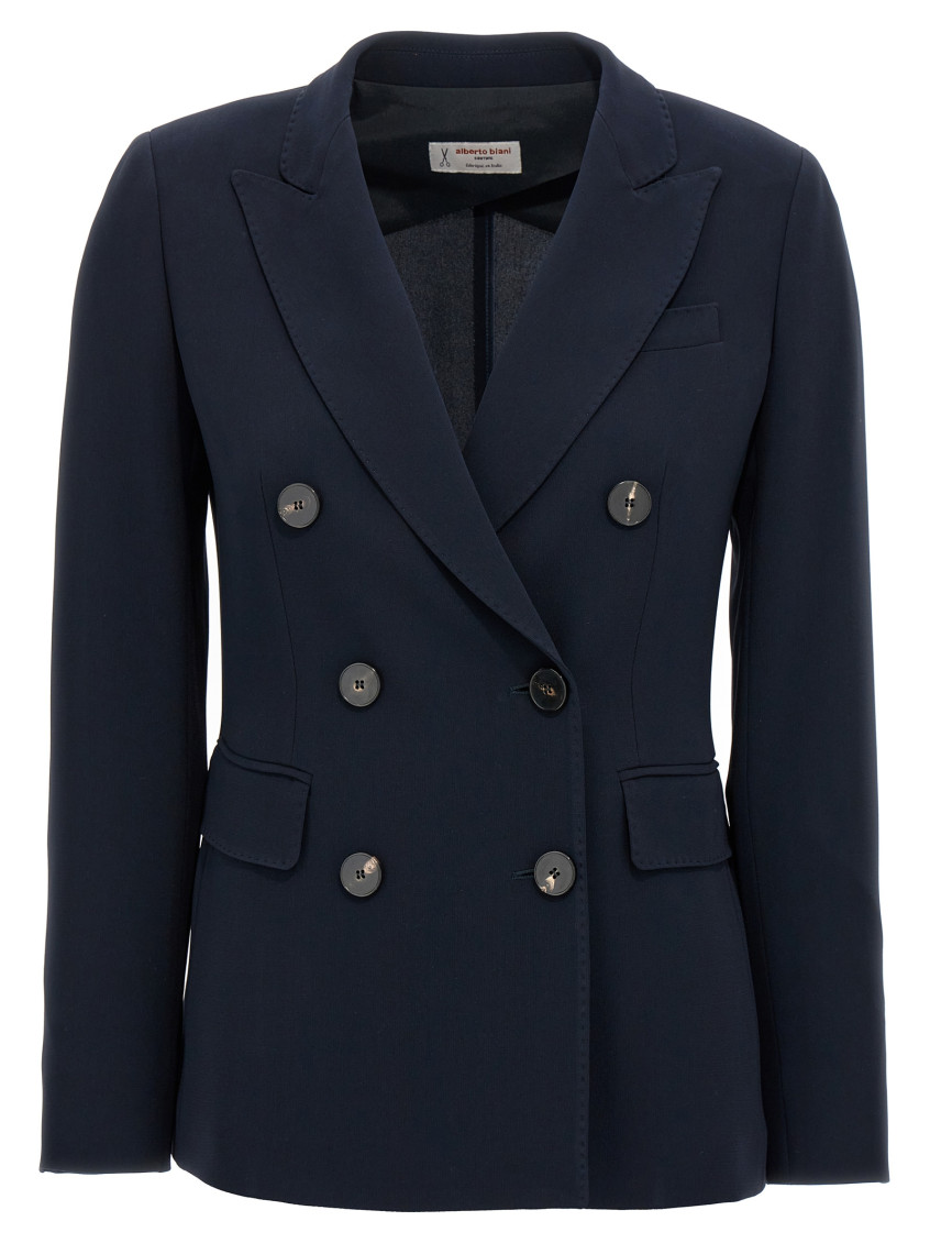 Double-breasted Cady Blazer
