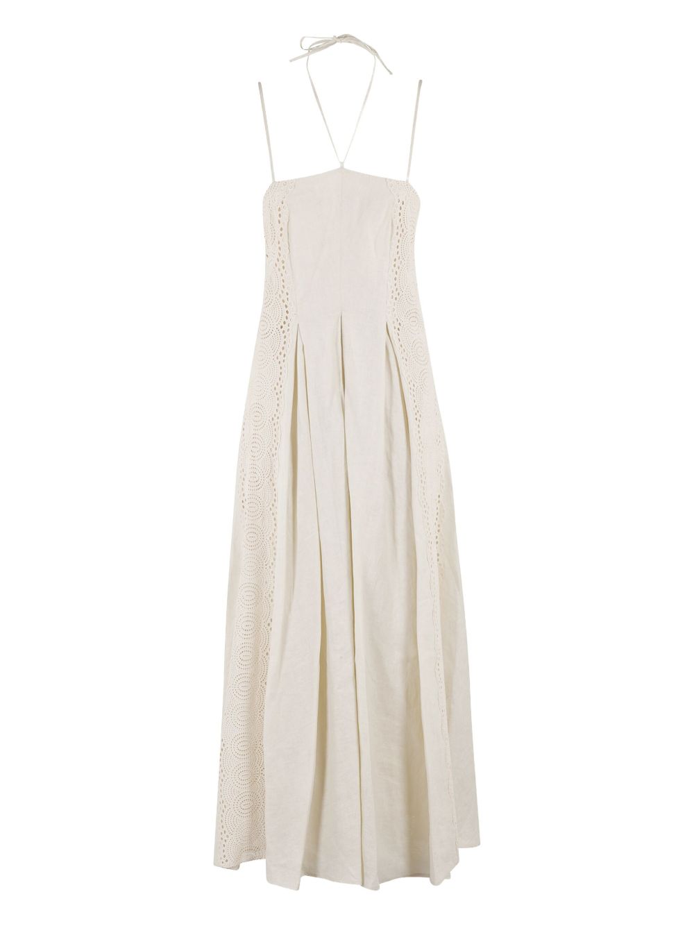 Linen midi dress - Neutrals