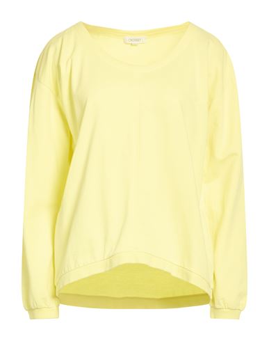 Woman Sweatshirt Yellow Size XS Cotton