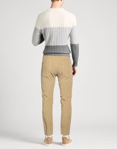 Man Pants Mustard Size 32 Cotton, Elastane