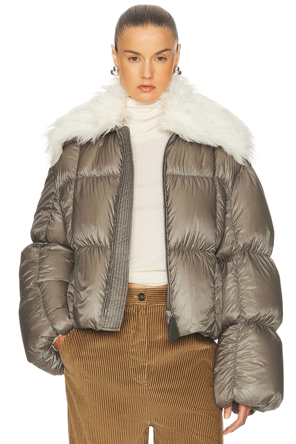 Jil Sander Down Jacket in Plantain - Green.  40 also in 34