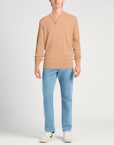 Man Sweater Camel Size 40 Wool, Polyamide, Cashmere, Elastane
